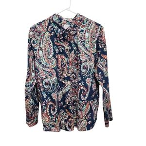 Chicos Floral No Iron Long Sleeve SZ3/3X